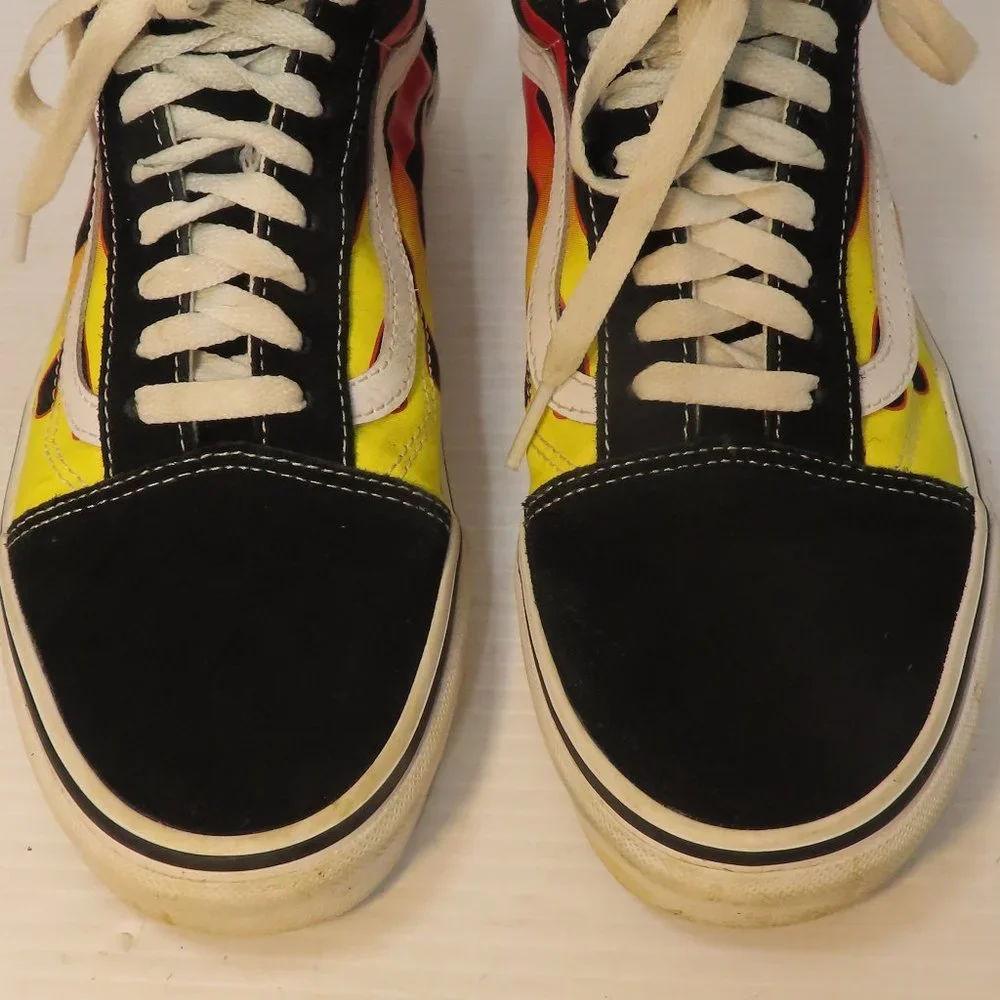 Men s Women s VANS Flame Old Skool suede low rise sneakers M/8 W/9.5 - Picture 12 of 13